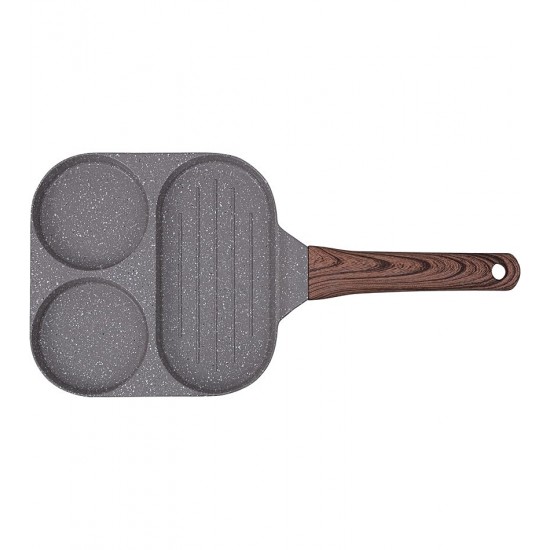 Frigideira 18cm Grill 3 Em 1 Style Cook Grafito